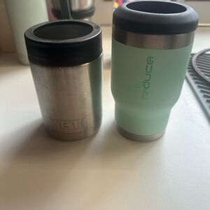YETI Silver can holder & Mint Reduce can holder